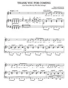 Thank You For Coming - Stephen Sondheim (Piano Vocal)