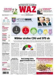 WAZ Westdeutsche Allgemeine Zeitung Essen-Postausgabe - 29. Oktober 2018