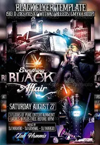 GraphicRiver Everything Black Flyer Template