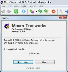 Pitrinec Macro Toolworks Professional 8.6.0