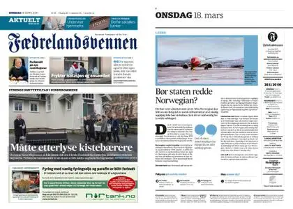 Fædrelandsvennen – 18. mars 2020