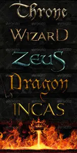 GraphicRiver Medieval Photoshop Text Effects 2 of 2