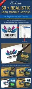 GraphicRiver 30+ Realistic Logo Mockup Actions