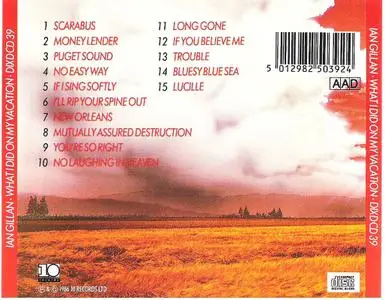 Ian Gillan - What I Did On My Vacation (1986) Repost