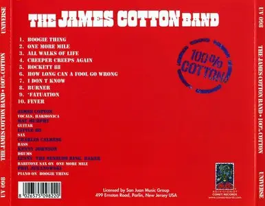 James Cotton Band - 100% Cotton - 1974 (2005)