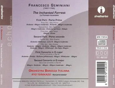 Ryo Terakado, Orchestra Barocca Italiana - Francesco Geminiani: The Inchanted Forrest / La Foresta Incantata (2002)