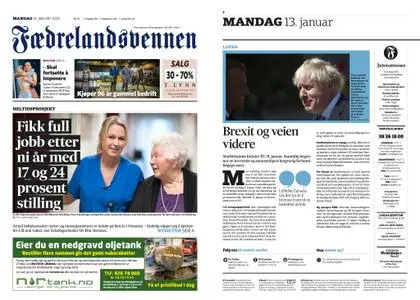 Fædrelandsvennen – 13. januar 2020