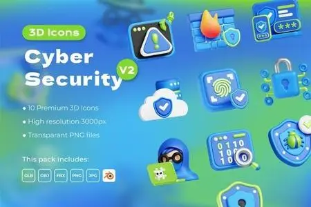 Cyber security 3D Icons Vol. 2 CU5HHZP