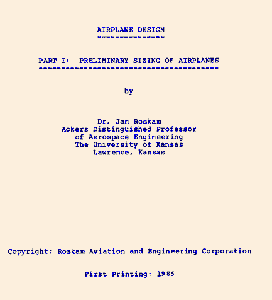Ebooks - Jan Roskam - Airplane Design - 7 volumes