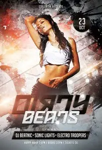 GraphicRiver Dirty Beats Flyer