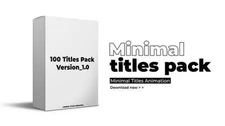 Minimal Titles Pack | After Effects 44420932