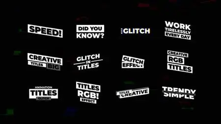 Glitch Titles V3 | After Effects 50880262