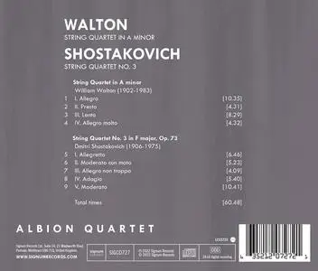 Albion Quartet - Walton, Shostakovich: String Quartets (2022)