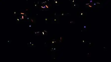 Colorful Falling Confetti On Alpha 1422832
