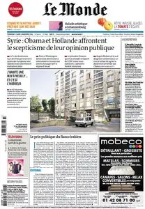 Le Monde + Télévision + Eco et Entreprise des Dimanche 8 et Lundi 9 Septembre 2013