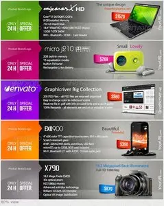 GraphicRiver Web Marketing Banners & Advertise - PSD Templates