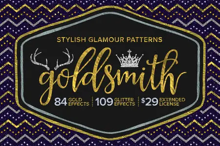 CreativeMarket - Goldsmith Glamour Patterns & Styles