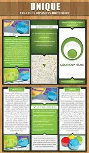 GraphicRiver Unique Tri-fold Brochure
