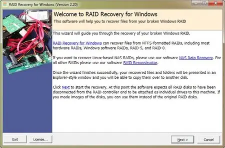Runtime RAID Recovery for Windows 2.20