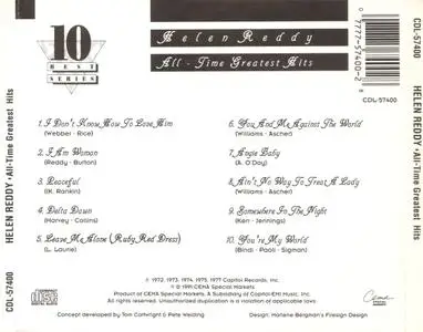 Helen Reddy - All-Time Greatest Hits (1991) *Repost*