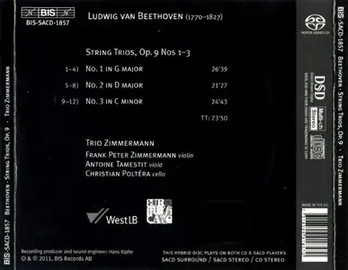 Trio Zimmermann - Ludwig van Beethoven: String Trios op. 9 (2011)