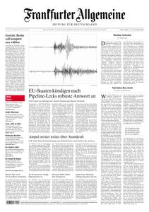 Frankfurter Allgemeine Zeitung  - 29 September 2022