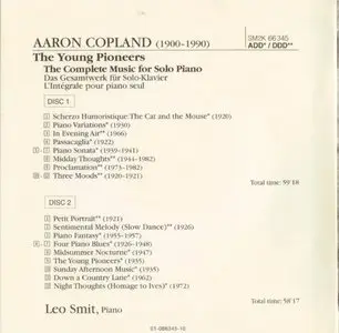 Aaron Copland - The Young Pioneers - The Complete Music for Solo Piano - Leo Smit (1994)