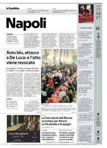 la Repubblica Napoli - 29 Dicembre 2017
