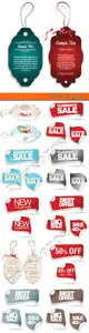 Labels sticker tags vector