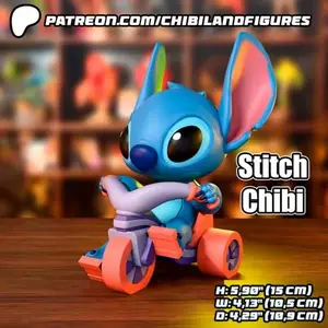 Chibi Land Figures - Stitch - Lilo & Stitch - Chibi - 3D Print Model