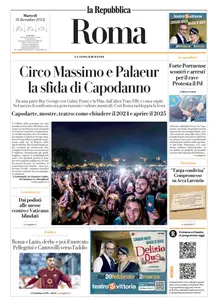 la Repubblica Roma - 31 Dicembre 2024