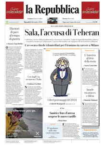 la Repubblica - 31 Dicembre 2024