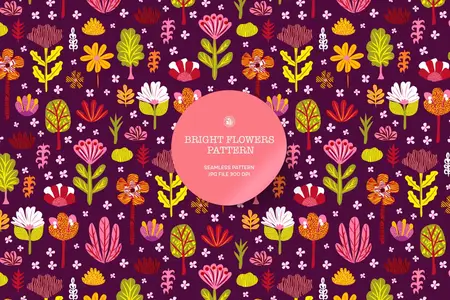 EE - Bright Flowers Pattern KEDAJL9