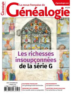 La Revue française de Généalogie - Août-Septembre 2024