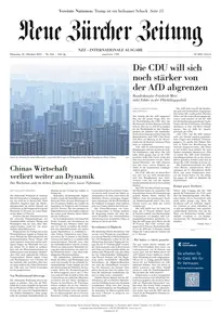 Neue Zurcher Zeitung International - 21 Oktober 2025
