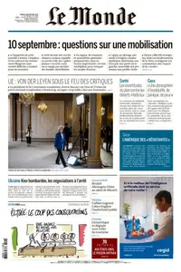 Le Monde du Mardi 9 Septembre 2025