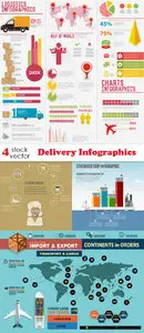 Vectors - Delivery Infographics