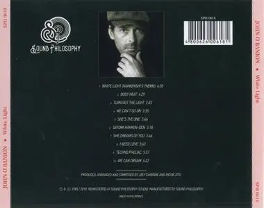 John O'Banion - White Light (1985) {2018, Limited Edition, Remastered}