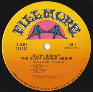 Elvin Bishop - The Elvin Bishop Group (Fillmore FC 30001) (US 1969) (Vinyl 24-96)