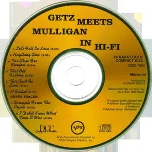 Stan Getz & Gerry Mulligan - Getz Meets Mulligan In Hi-Fi (1957) {Verve--DCC Jazz, GZS-1074 rel 1995}