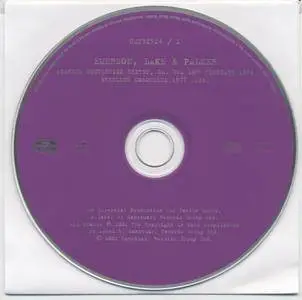 Emerson, Lake & Palmer - The Original Bootleg Series from The Manticore Vaults Vol. 3 Set 1 (2002) {Castle Music rec 1974-1977}