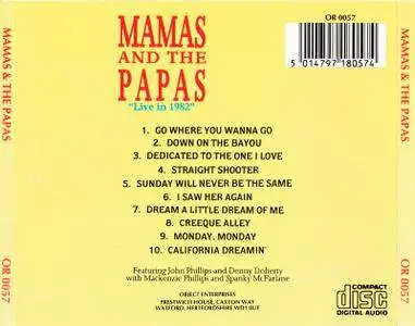 Mamas & The Papas - Live In 1982 (1989)