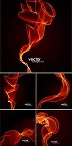 Red Smoke Backgrounds Vector
