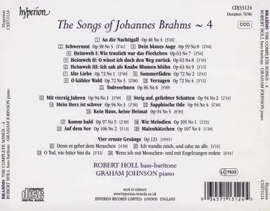 Robert Holl, Graham Johnson - Johannes Brahms: The Complete Songs, Vol. 4 (2012)