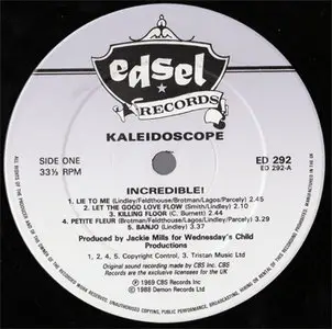 Kaleidoscope - Incredible! Kaleidoscope (Edsel ED 292) (UK 1988, 1969) (Vinyl 24-96 & 16-44.1)