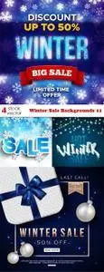 Vectors - Winter Sale Backgrounds 11