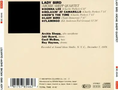 Archie Shepp - Lady Bird (Japan Edition) (1978/1989)