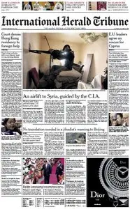 International Herald Tribune Asia from Tuesday, 26. March 2013