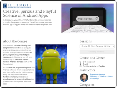 Coursera - Creative, Serious and Playful Science of Android Apps [repost]