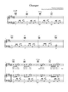 Changer - Maitre Gims (Piano-Vocal-Guitar (Piano Accompaniment))
